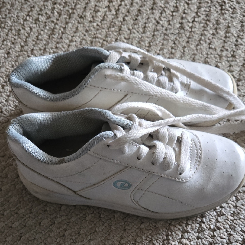 Dexter Kids White and Gray Sneakers Bowling